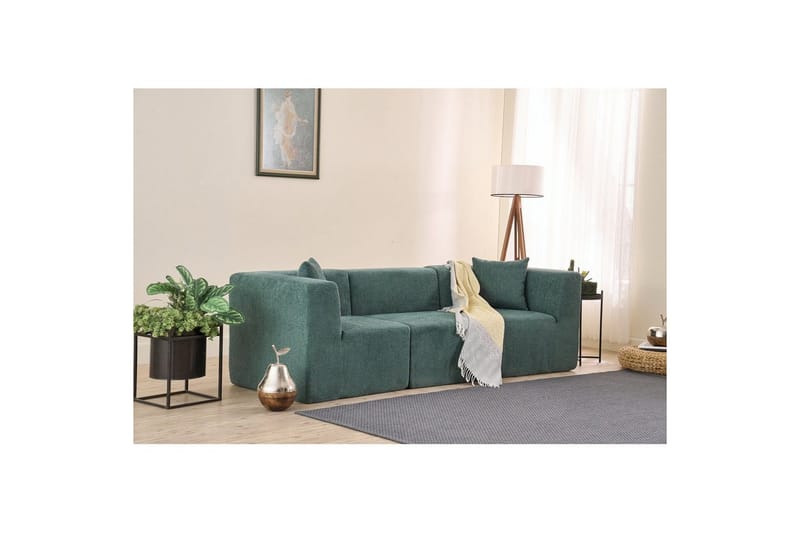 Veyno Sofa 3-sits - Grønn - Møbler - Sofaer - 3 seter sofa