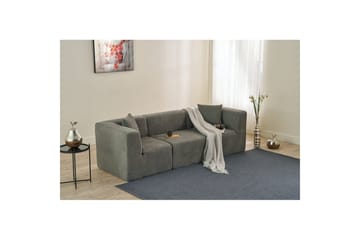 Veyno Sofa 3-sits - Mörkbeige - Møbler - Sofaer - 3 seter sofa