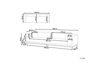 Viktorp Sofa 4-seter - Beige - Møbler - Sofaer - 4 seter sofa