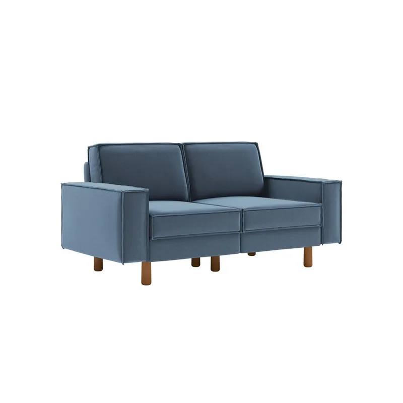 Vilsa 2-seters sofa, Brun/Mørkeblå