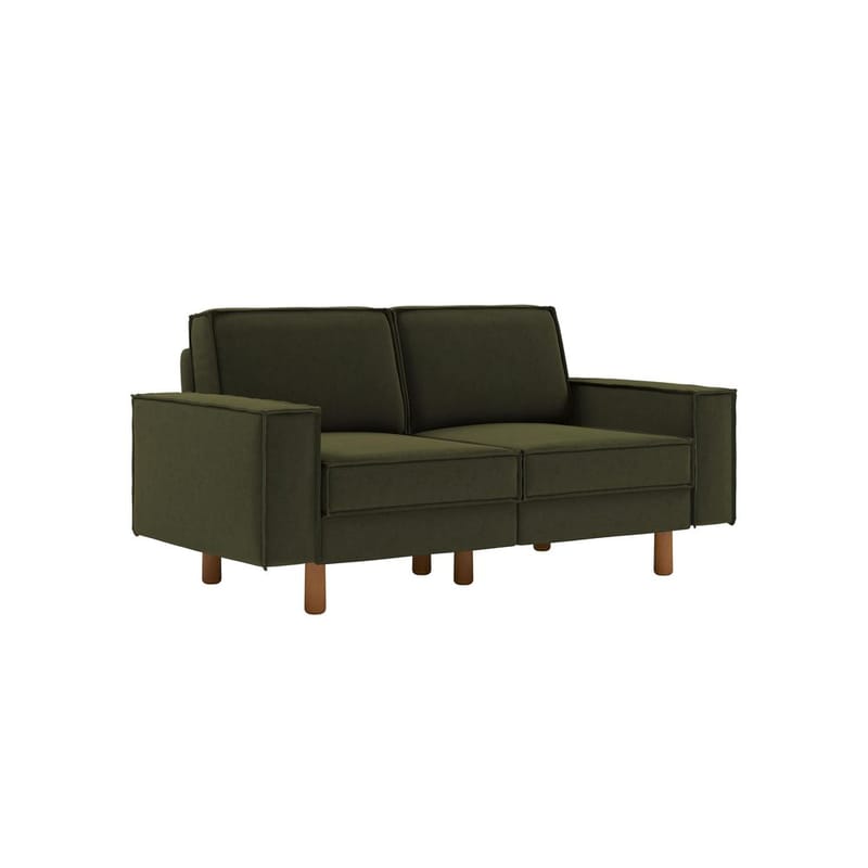 Vilsa 2-seters sofa - Brun/Mørkegrønn - Møbler - Sofaer - Fløyelssofaer