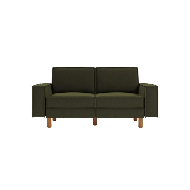 Vilsa 2-seters sofa - Brun/Mørkegrønn - Møbler - Sofaer - Fløyelssofaer