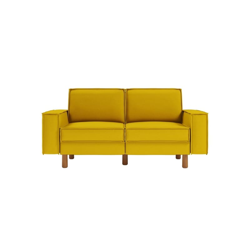 Vilsa 2-seters sofa - Gul/Brun - Møbler - Sofaer - 2 seter sofa