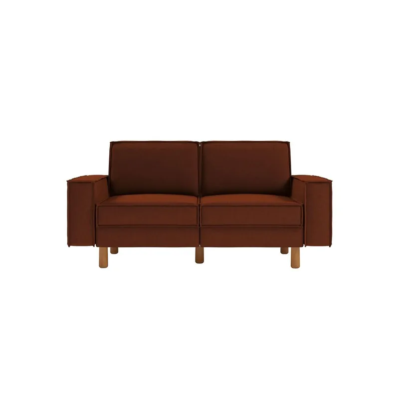 Vilsa 2-seters sofa - Rød - Møbler - Sofaer - Fløyelssofaer