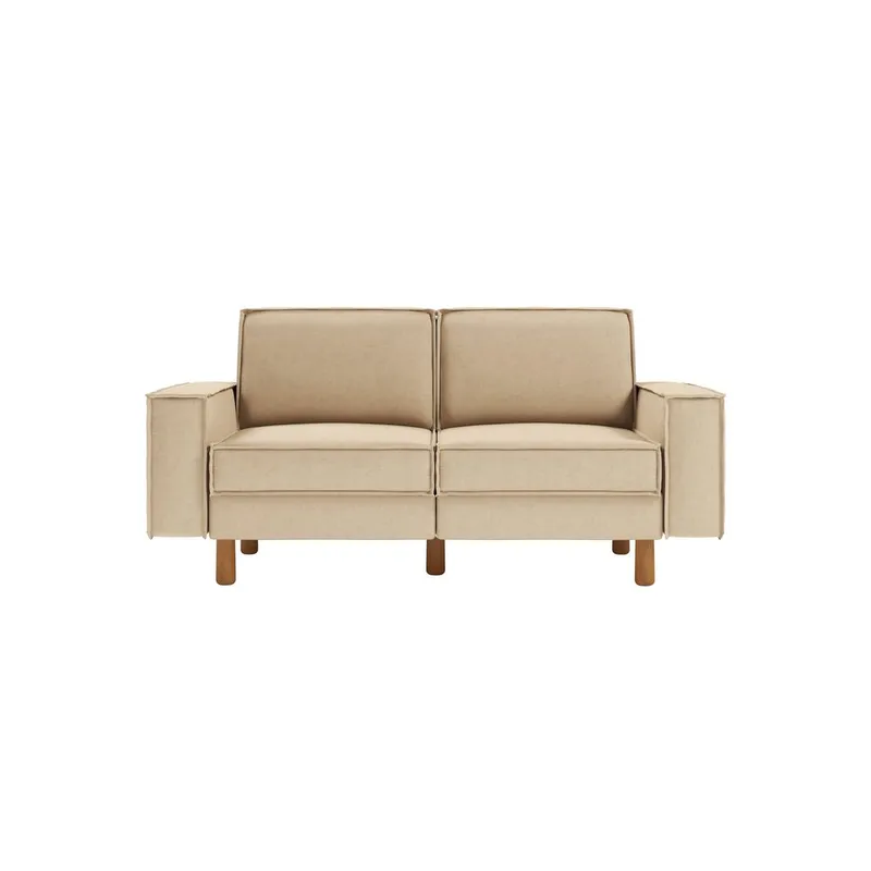 Vilsa 2-seters sofa - Sand - Møbler - Sofaer - Fløyelssofaer