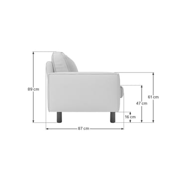 Vilsa 2-seters sofa - Sennepsgul - Møbler - Sofaer - Fløyelssofaer