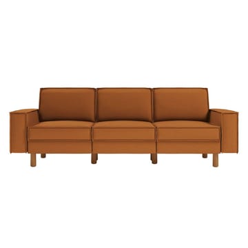 Vilsa 3-seter Myk Dyp Sofa i Stoff - Brun - Møbler - Sofaer - Fløyelssofaer