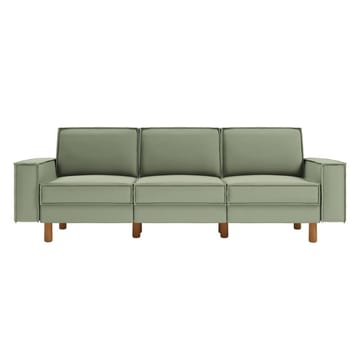 Vilsa 3-seter Myk Dyp Sofa i Stoff - Brun|Grønn - Møbler - Sofaer - Fløyelssofaer