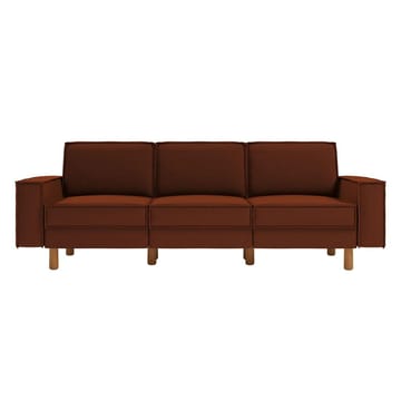 Vilsa 3-seter Myk Dyp Sofa i Stoff - Rustbrun - Møbler - Sofaer - Fløyelssofaer