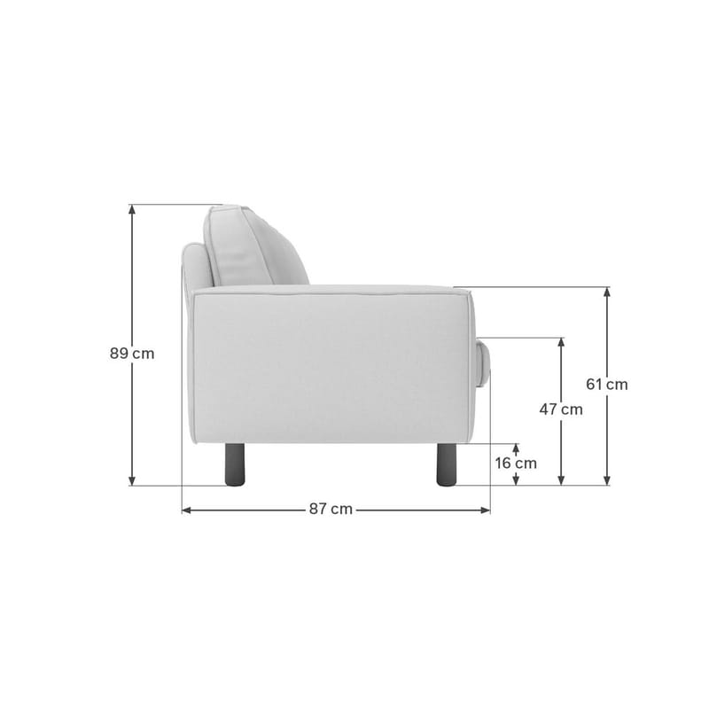 Vilsa 3-seters sofa - Beige - Møbler - Sofaer - 3 seter sofa