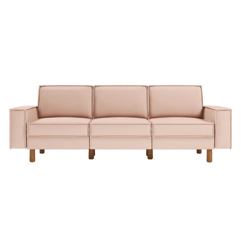 Vilsa 3-seters sofa - Brun/Sand - Møbler - Sofaer - Fløyelssofaer