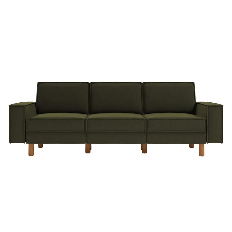 Vilsa 3-seters sofa - Grønn - Møbler - Sofaer - Fløyelssofaer