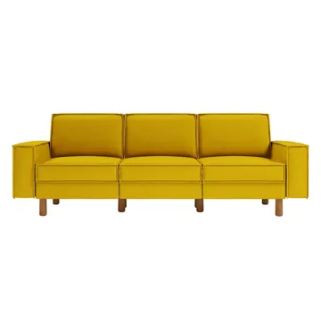 Vilsa 3-seters sofa - Gul - Møbler - Sofaer - 3 seter sofa