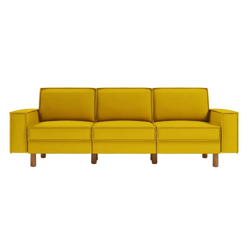 Vilsa 3-seters sofa - Gul - Møbler - Sofaer - 3 seter sofa