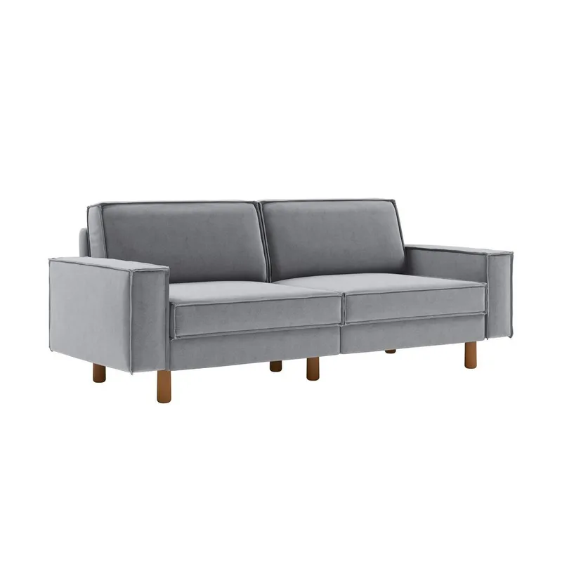 Vilsa 3-seters sofa - Mørkegrå - Møbler - Sofaer - Fløyelssofaer