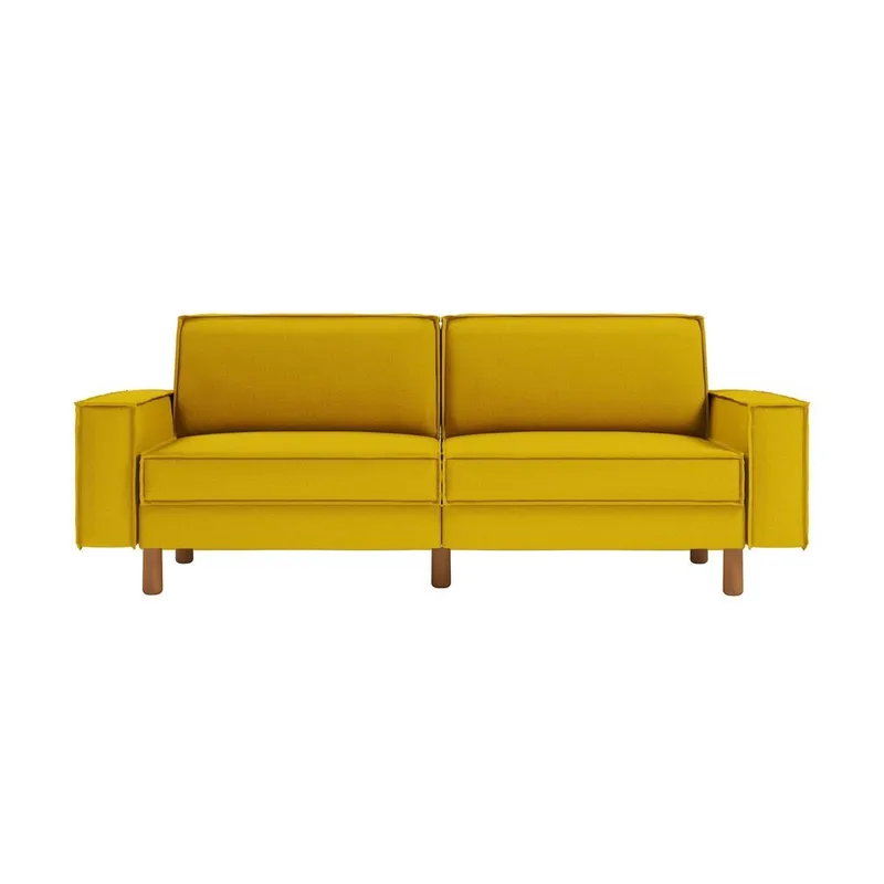 Vilsa 3-seters sofa - Sennepsgul - Møbler - Sofaer - 3 seter sofa