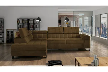 Warwick Sofa med Sjeselong 3-seter - Brun - Møbler - Sofaer - Sofaer med sjeselong - 3 seters sofa med divan