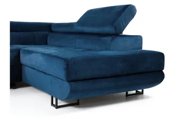 Warwick Sovesofa med Schäslong 3-seter - Grønn - Møbler - Sofaer - Fløyelssofaer