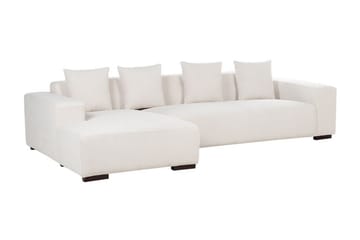 Westerfeld 4-seter Venstre L-formet Hjørnesofa 285 cm i Manchester - Hvit - Møbler - Sofaer - Hjørnesofaer