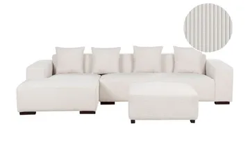Westerfeld Hjørnesofa 4-seter - Hvit - Møbler - Sofaer - Hjørnesofaer