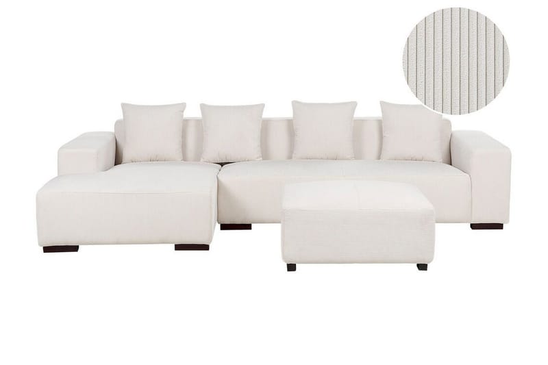 Westerfeld Hjørnesofa 4-seter - Hvit - Møbler - Sofaer - Hjørnesofaer