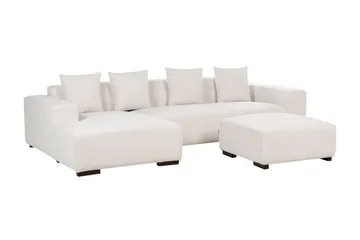 Westerfeld Hjørnesofa 4-seter - Hvit - Møbler - Sofaer - Hjørnesofaer