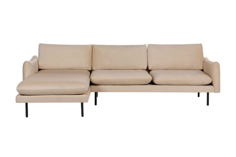 Woodal Hjørnesofa 4-seter, Beige/Svart