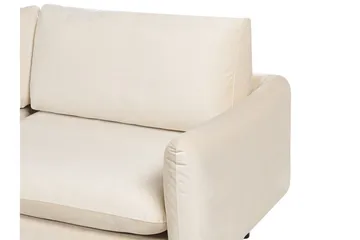 Woodal Hjørnesofa 4-seter - Beige/Svart - Møbler - Sofaer - Fløyelssofaer