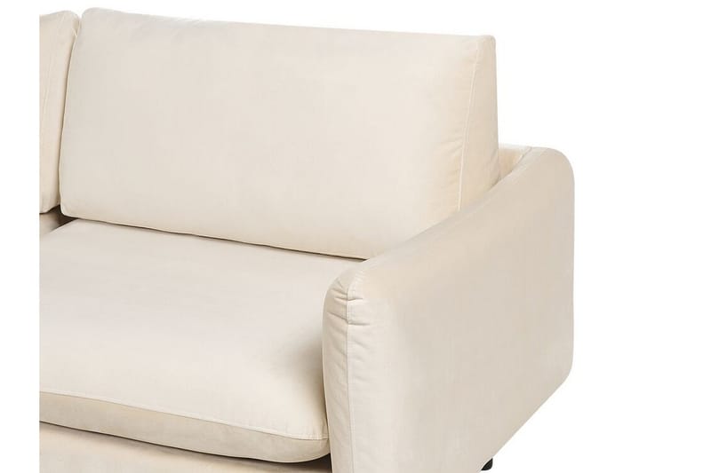 Woodal Hjørnesofa 4-seter - Beige/Svart - Møbler - Sofaer - Fløyelssofaer