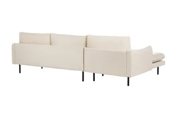 Woodal Hjørnesofa 4-seter - Beige/Svart - Møbler - Sofaer - Fløyelssofaer