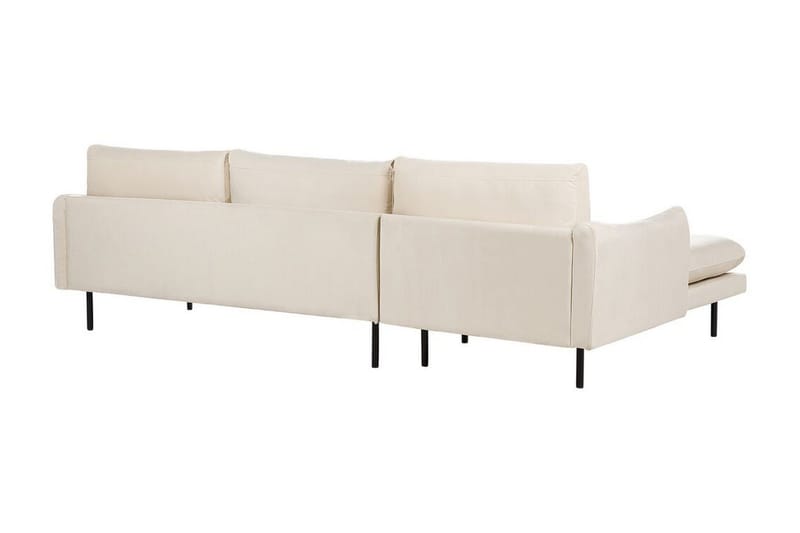 Woodal Hjørnesofa 4-seter - Beige/Svart - Møbler - Sofaer - Fløyelssofaer