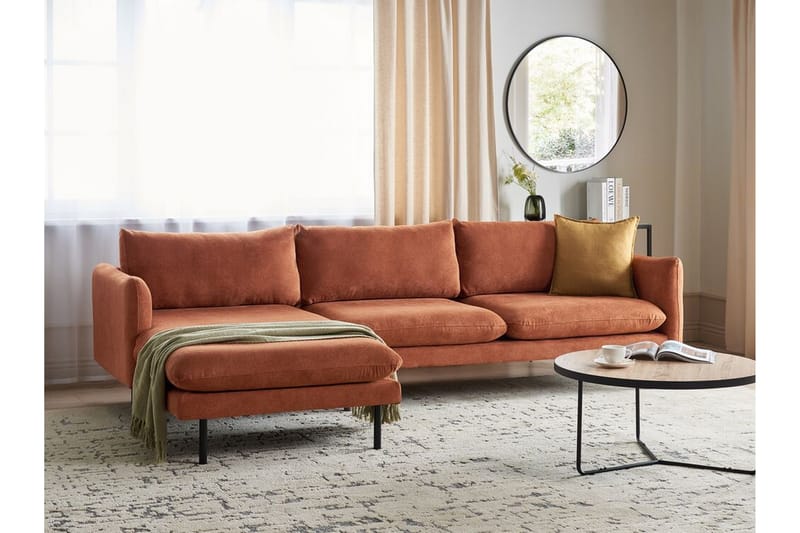 Woodal Hjørnesofa 4-seter - Brun/Svart - Møbler - Sofaer - Hjørnesofaer