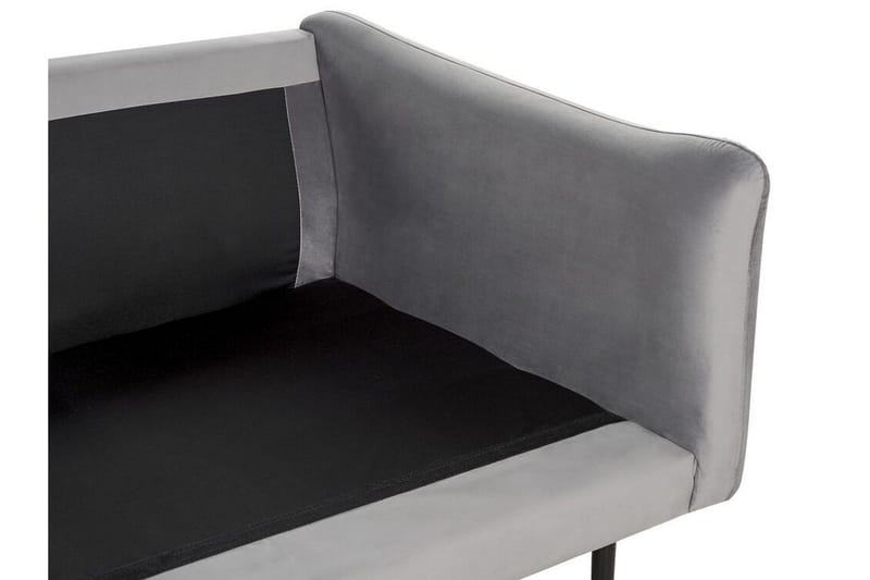 Woodal Hjørnesofa 4-seter - Grå/Svart - Møbler - Sofaer - Fløyelssofaer