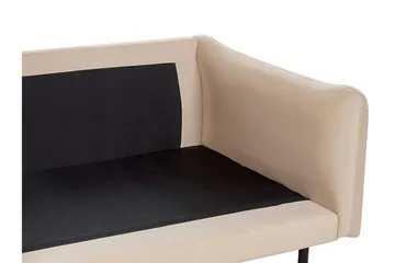 Woodal Sofa 3-seter - Beige/Svart - Møbler - Sofaer - Fløyelssofaer