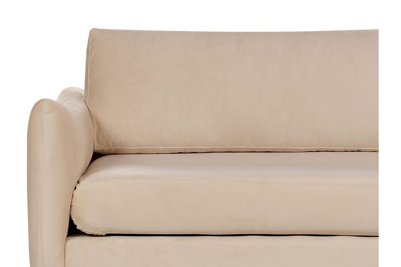Woodal Sofa 3-seter - Beige/Svart - Møbler - Sofaer - Fløyelssofaer