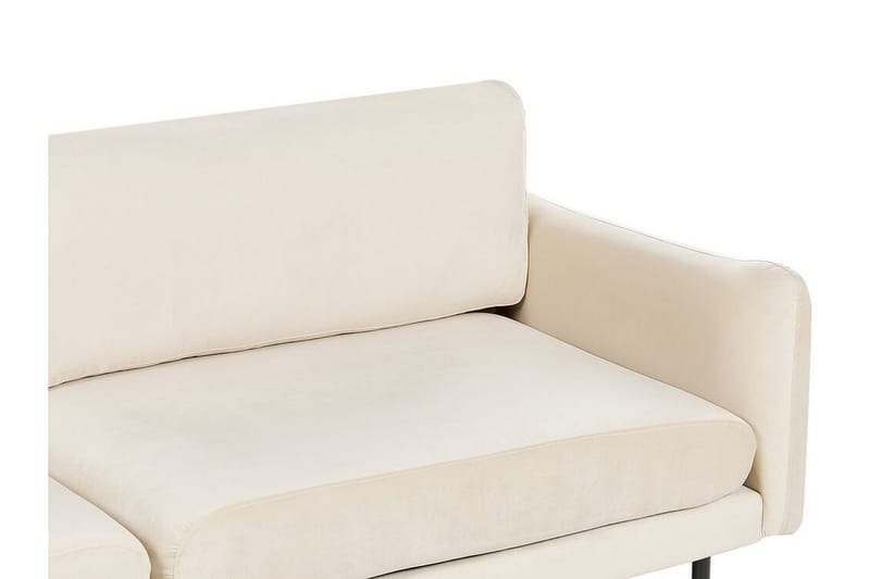 Woodal Sofa 3-seter - Beige/Svart - Møbler - Sofaer - Fløyelssofaer