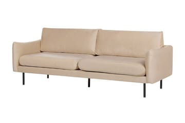 Woodal Sofa 3-seter - Beige/Svart - Møbler - Sofaer - Fløyelssofaer