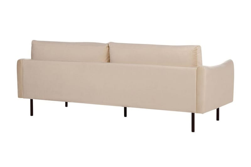 Woodal Sofa 3-seter - Beige/Svart - Møbler - Sofaer - Fløyelssofaer