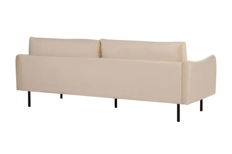 Woodal Sofa 3-seter - Beige/Svart - Møbler - Sofaer - Fløyelssofaer