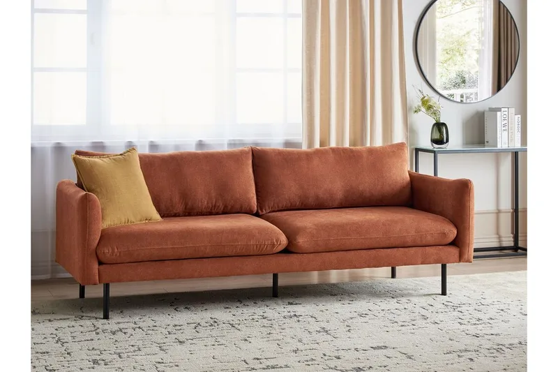 Woodal Sofa 3-seter - Brun/Svart - Møbler - Sofaer - 3 seter sofa