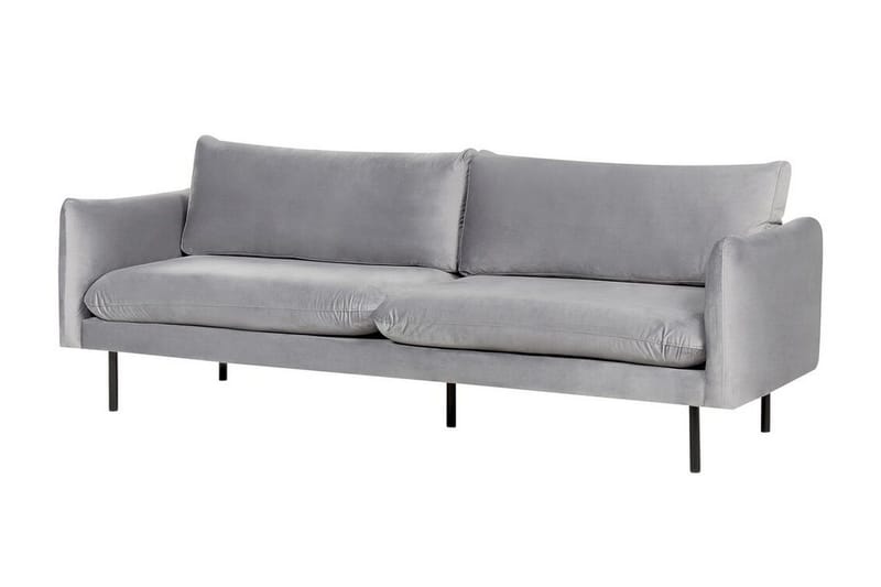 Woodal Sofa 3-seter - Grå/Svart - Møbler - Sofaer - Fløyelssofaer
