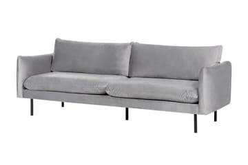 Woodal Sofa 3-seter - Grå/Svart - Møbler - Sofaer - Fløyelssofaer