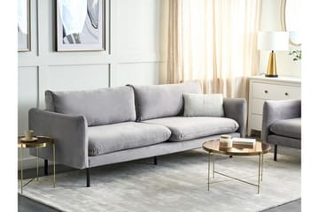 Woodal Sofa 3-seter - Grå/Svart - Møbler - Sofaer - Fløyelssofaer
