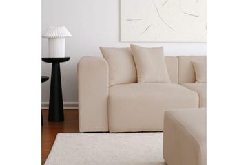 Yolo Sofa med Divan 6-sits - Beige - Møbler - Sofaer - Fløyelssofaer