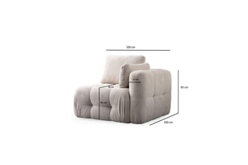 Yvara Sofa 2-sits - Beige - Møbler - Sofaer - Modulsofaer - Komplett modulsofa