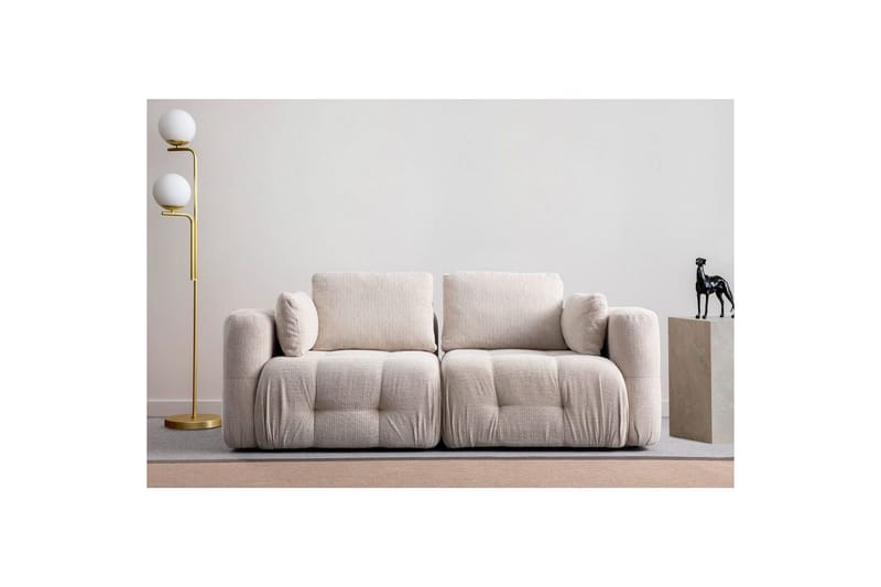 Yvara Sofa 2-sits - Beige - Møbler - Sofaer - Modulsofaer - Komplett modulsofa