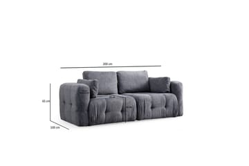 Yvara Sofa 2-sits - Grå - Møbler - Sofaer - 2 seter sofa