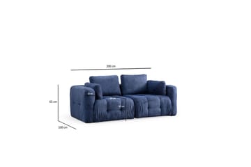 Yvara Sofa 2-sits - Marineblå - Møbler - Sofaer - 2 seter sofa