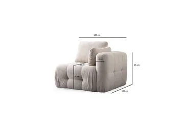 Yvara Sofa 3-sits - Beige - Møbler - Sofaer - Modulsofaer - Komplett modulsofa