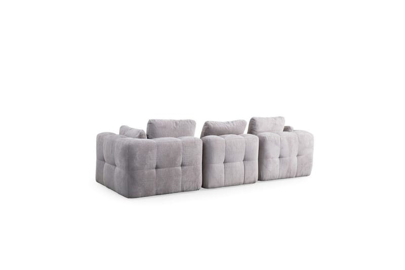 Yvara Sofa 3-sits - Grå - Møbler - Sofaer - Modulsofaer - Komplett modulsofa
